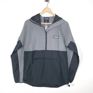 Black Rifle Coffee Company Packable Anorak Windbreaker Gunmetal SMALL‎